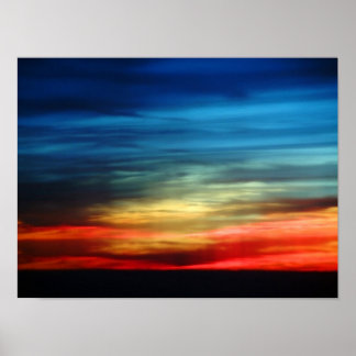 Poster Arc en ciel couché 8x12