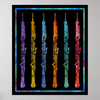 Poster Arc en ciel d'Oboes