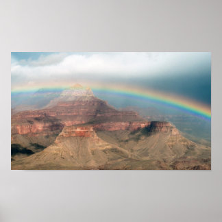 Poster Arc en ciel sur le Grand Canyon
