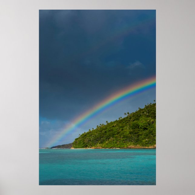 Poster Arc-en-ciel sur une île, Samoa américaines (Devant)