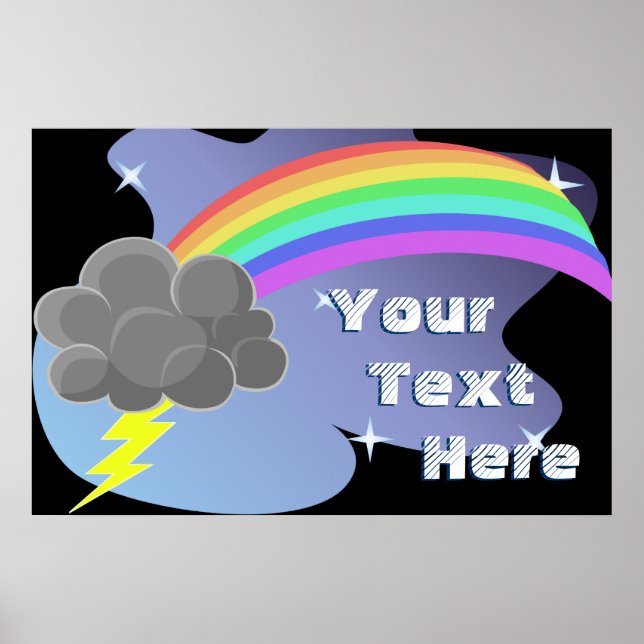 Poster arc-en-ciel Thundercloud (Devant)