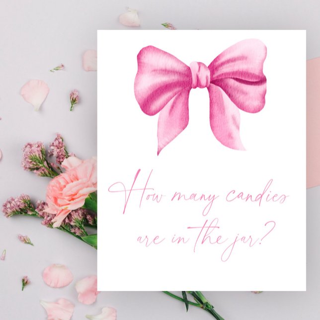 Poster Arc rose - devinez combien de bonbons dans le pot (Créateur téléchargé)