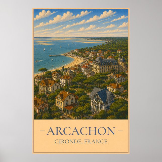 Poster Arcachon (Devant)
