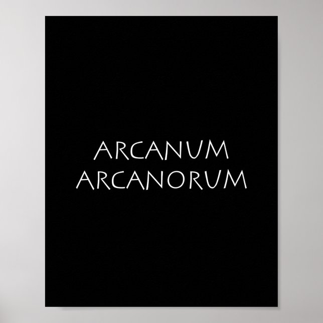 Poster Arcanum arcanorum (Devant)