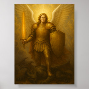 Poster Archange Michael - Protecteur Divin de la Lumière