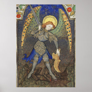 Poster ARCHANGEL DE St MICHAEL AVEC DIABLE