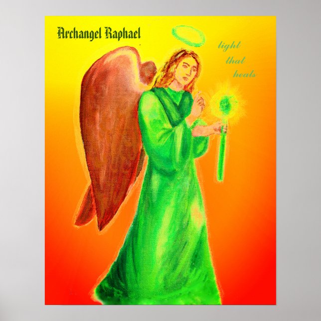 Poster Archangel Raphael 24"x24" (Devant)