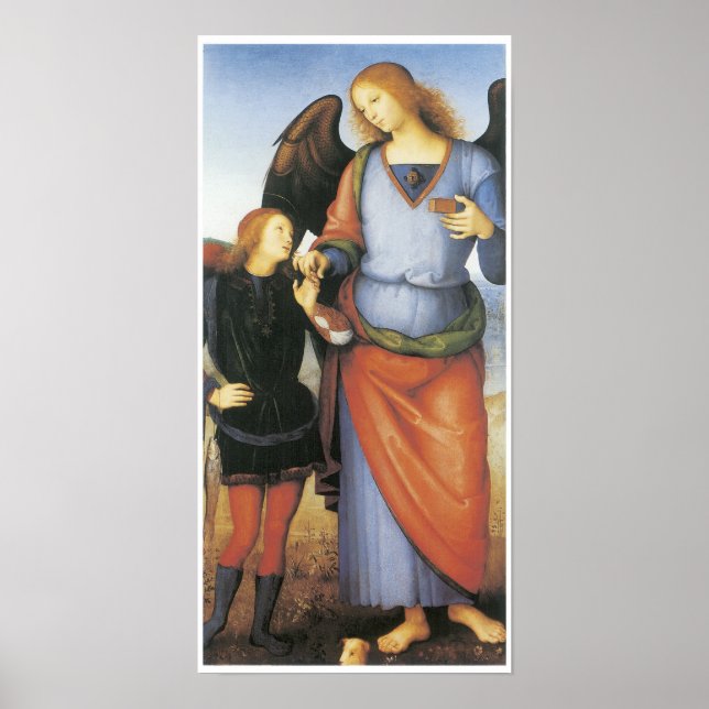 Poster Archangel Raphael avec Tobias, c. 1496-1500 (Devant)