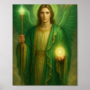 Poster Archangel Raphael - Médecin Divin de Lumière
