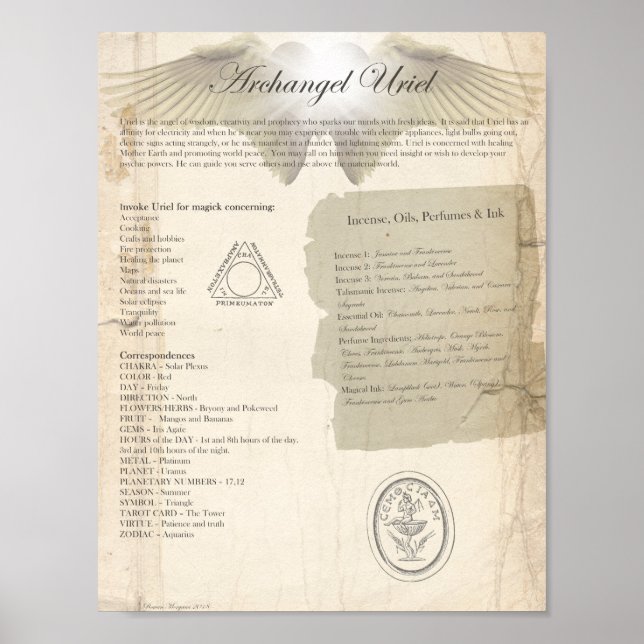 POSTER ARCHANGEL URIEL (Devant)
