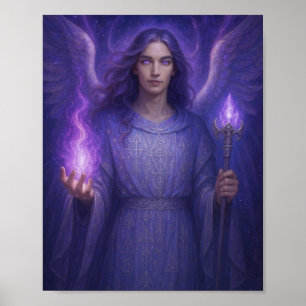 Poster Archangel Zadkiel - Gardien de la flamme violette