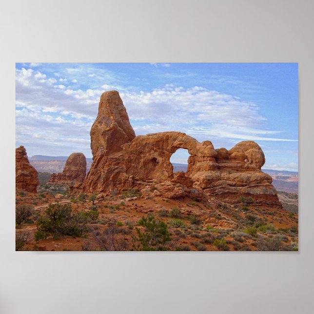 Poster Arche de la tourelle au Parc national des Arches,  (Devant)