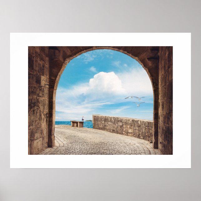 Poster Arche en pierre (Devant)