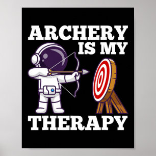 Poster Archer de chasse au tir à l'arc