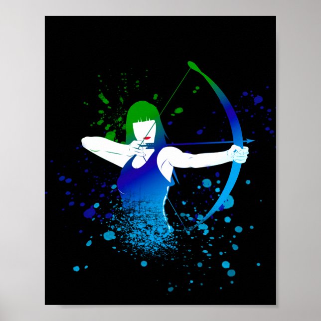 Poster Archer féminin (Devant)