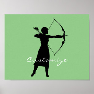 Poster Archer Femme Silhouette Thunder_Cove