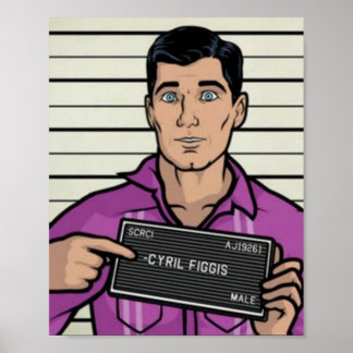 Poster Archer Prétendant Être Cyril Figgis Archer Partyi
