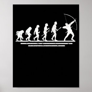 Poster Archer vintage Bowhunter Longbow Sport