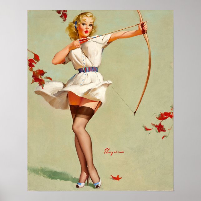 Poster Archery Pin-up (Devant)