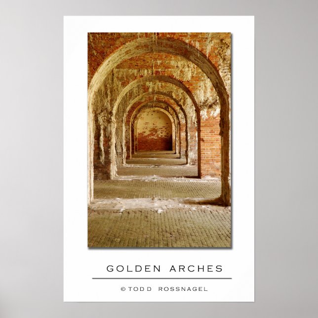Poster Arches d'or (Devant)