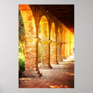 Poster Arches Mission San Juan Capistrano