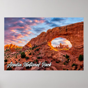 Poster Arches National Park, Utah, États-Unis