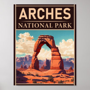Poster Arches Parc National Moab Utah Delicate Arch