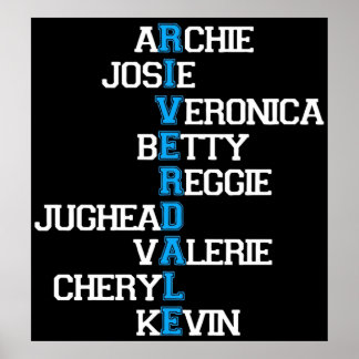 Poster Archie josie betty jughead veronica cheryl r