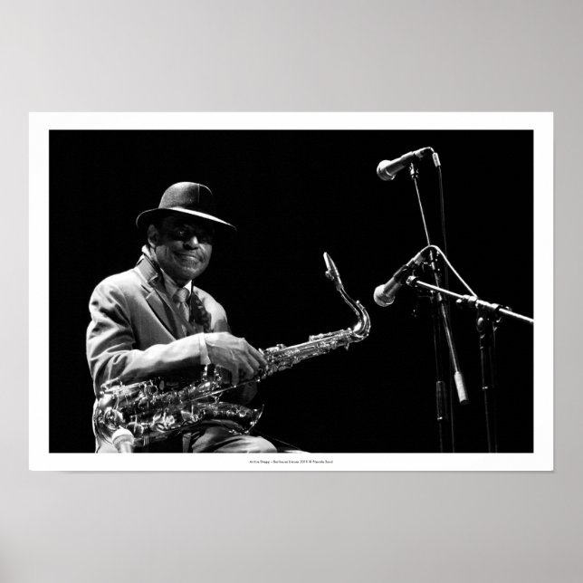 Poster Archie Shepp 1 par P. Baud Banlieues Bleues 2010 P (Devant)