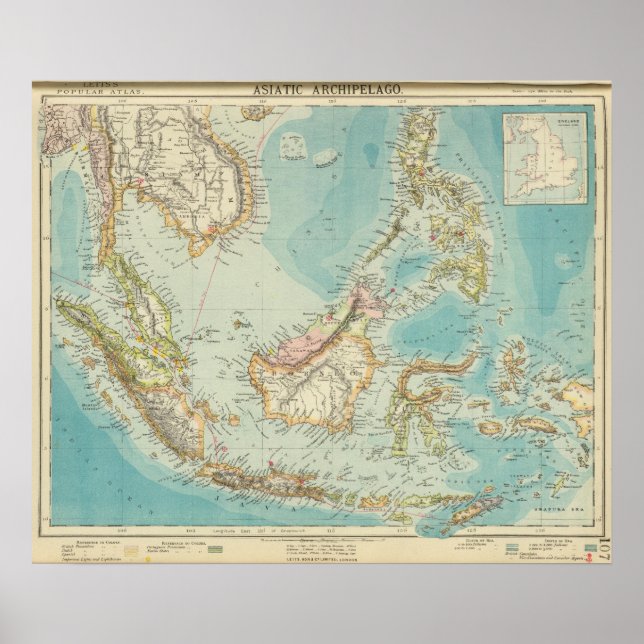 Poster Archipel asiatique 2 (Devant)