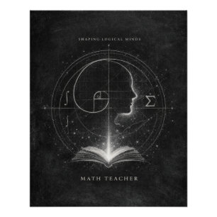 Poster Architecte des esprits de l'avenir Prof de maths A