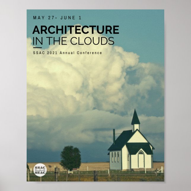 Poster Architecture dans les nuages (Devant)
