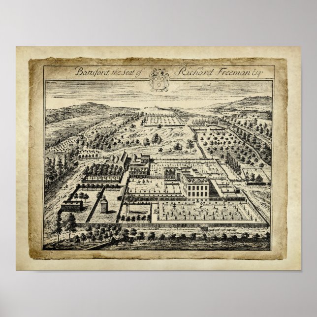 Poster Architecture de la maison de campagne anglaise Imp (Devant)