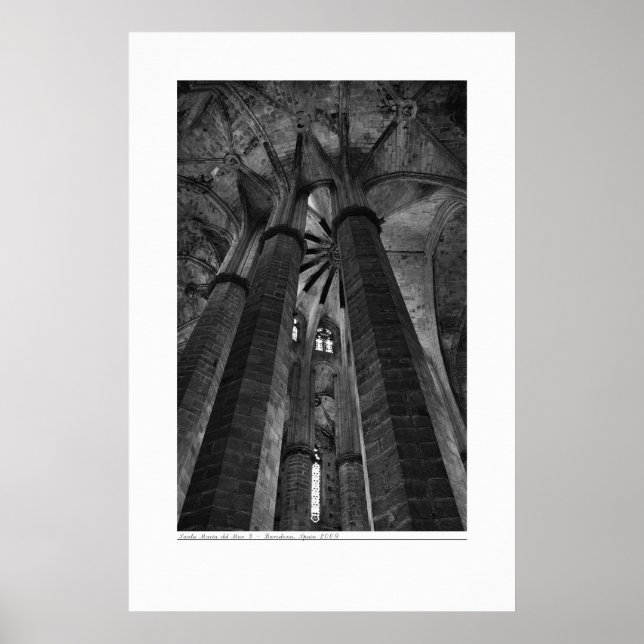 Poster Architecture en noir et blanc (Devant)