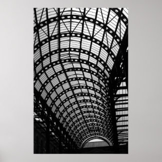 Poster Architecture en noir et blanc