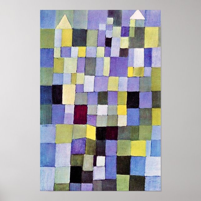 Poster Architecture, Paul Klee (Devant)