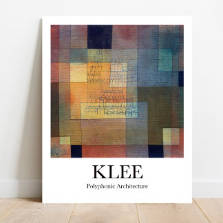 Poster Architecture polyphonique par Paul Klee