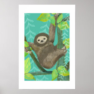 Poster Archivage Jungle Sloth