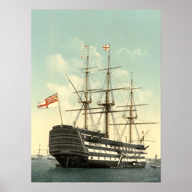 Poster Archives de Nelson HMS Victory (Devant)