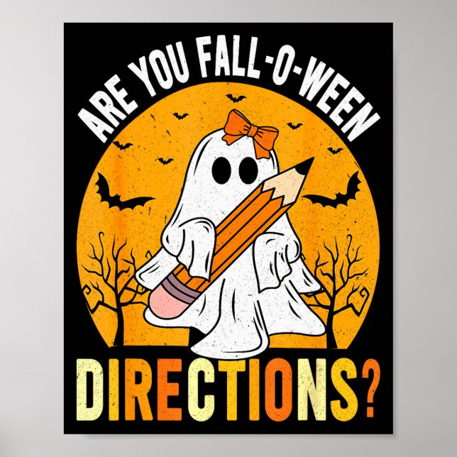 Poster Are You Fall-o-ween Direction Funny Sarcastic Quot (Devant)