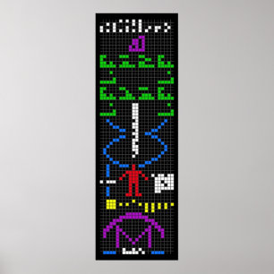 Poster Arecibo message science extraterrestrial alien uni