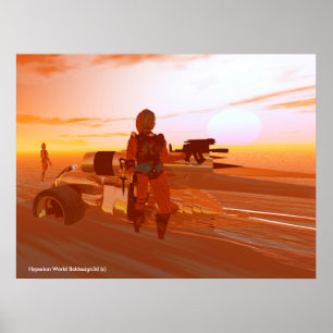 Poster ARES CYBORG,DESERT HYPERION,SCIENCE-FICTION Sci-fi