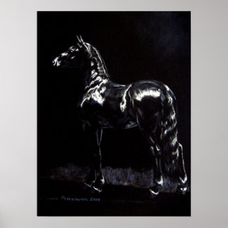 Poster Argent foncé