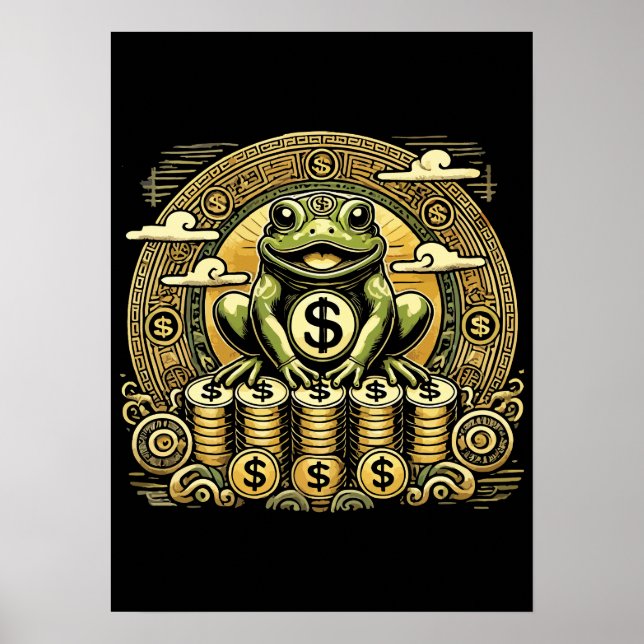 Poster Argent Frog, Lucky Toad, Jin Chan - Succès Lucky (Devant)