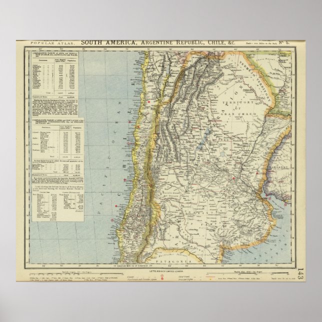 Poster Argentine et Chili (Devant)