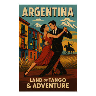Poster Argentine - Terre de Tango & Aventure