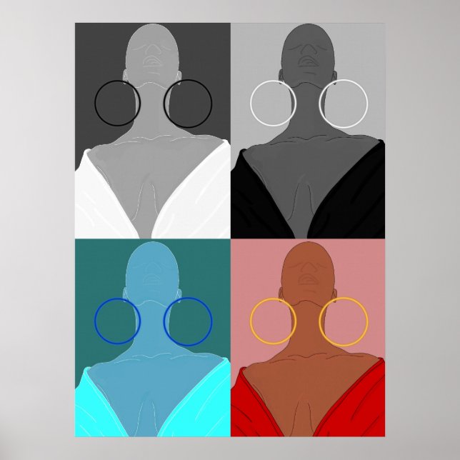 Poster Argolas de muitas faces (Devant)