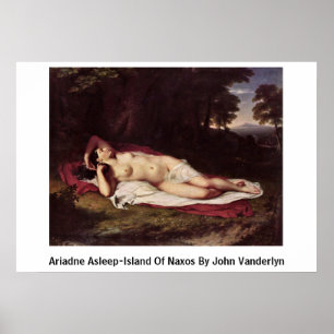 Poster Ariadne Asleep Île De Naxos Par John Vanderlyn
