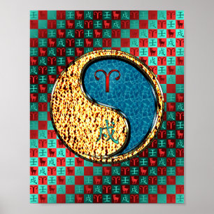 Poster Aries et Water Dog