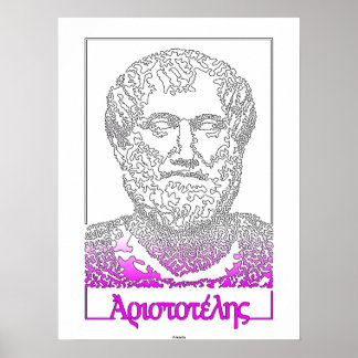 Poster Aristote. philosophe grec [015]